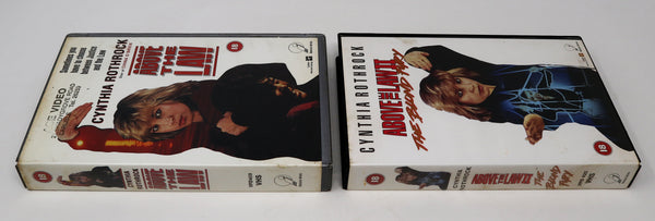 Vintage 1990s Cynthia Rothrock Above The Law & Above The Law II The Blond Fury VHS Video Home System Tapes Lot Rare Big Box Version Martial Arts