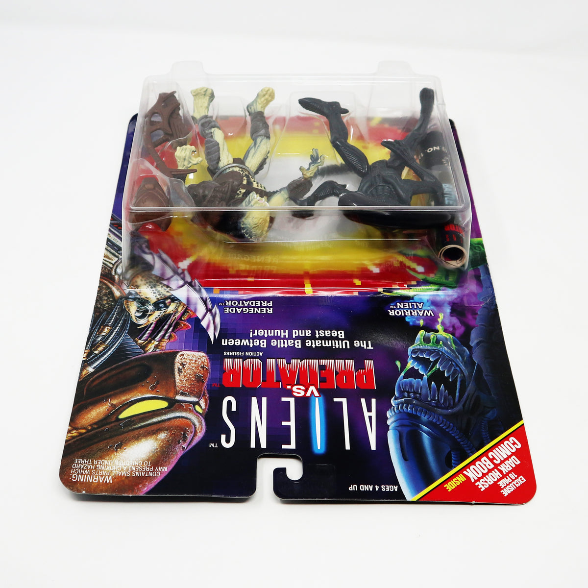 Vintage 1993 90s Kenner Aliens vs Predator Action Figures Warrior