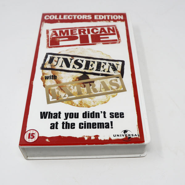 2001 Universal Pictures American Pie Unseen With Extras Collectors Edition PAL VHS (Video Home System) Tape