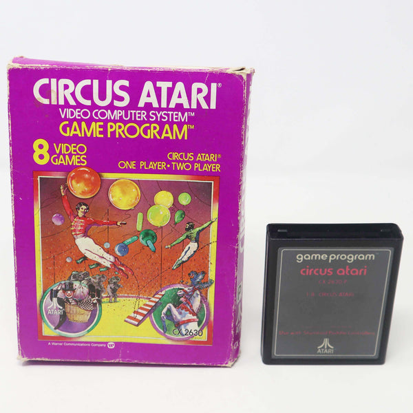 Vintage 1980 80s Atari 2600 Circus Atari CX2630 Video Game Cartridge For The Atari Video Computer System Boxed
