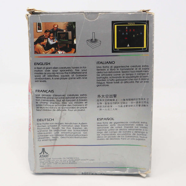 Vintage 1987 80s Atari 2600 Galaxian The Arcade Classic CX2684 Video Game Cartridge For The Atari Video Computer System Boxed
