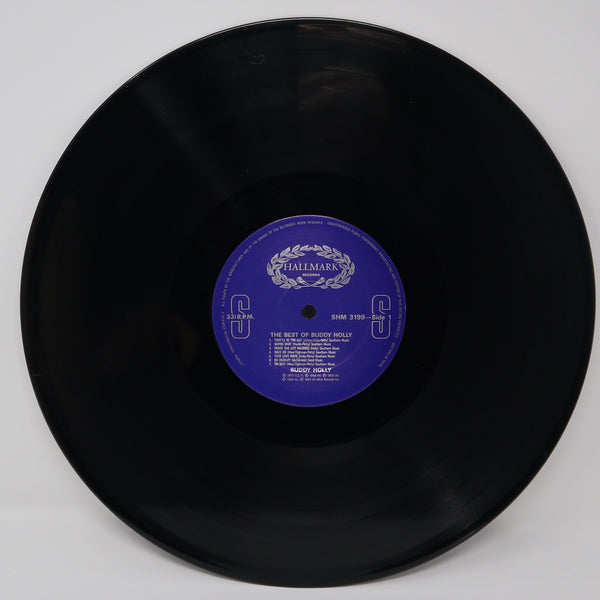 Vintage 1986 80s Hallmark Records Buddy Holly - The Best Of Buddy Holly Compilation 12" LP Album Vinyl Record UK Version