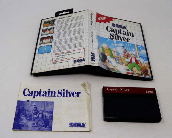 Vintage 1988 80s Sega Master System Captain Silver Cartridge Video Game Pal 1 Player