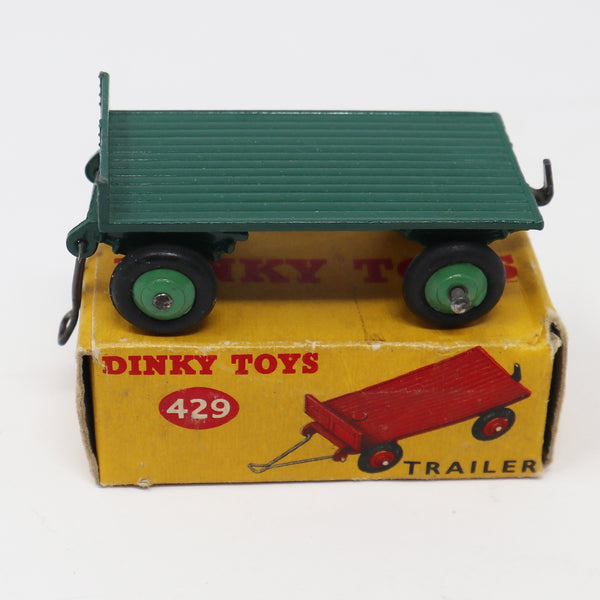 Vintage Meccano Dinky Toys 429 Green Trailer Die-Cast Vehicle Boxed