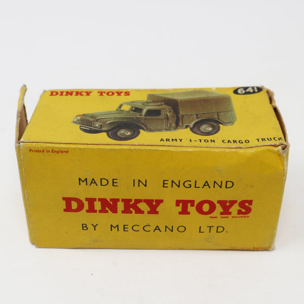 Vintage Meccano Dinky Toys 641 Army 1-Ton Cargo Truck Die-Cast Vehicle Boxed