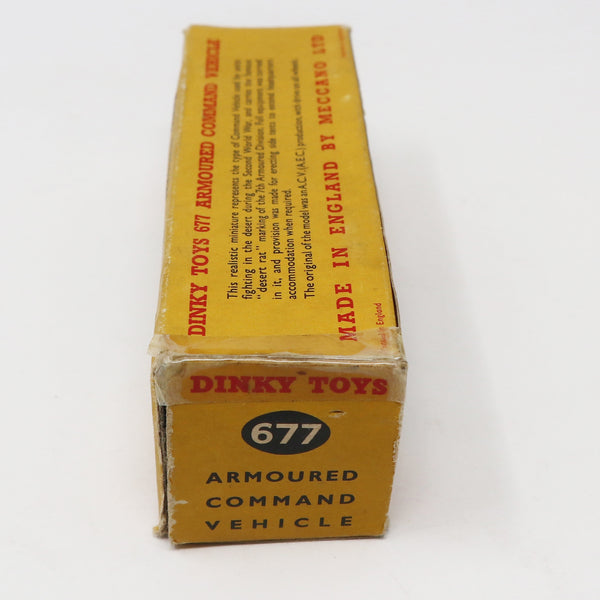 Vintage Meccano Dinky Toys 677 Armoured Command Vehicle Die-Cast Boxed Meccano