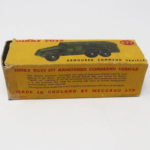 Vintage Meccano Dinky Toys 677 Armoured Command Vehicle Die-Cast Boxed Meccano