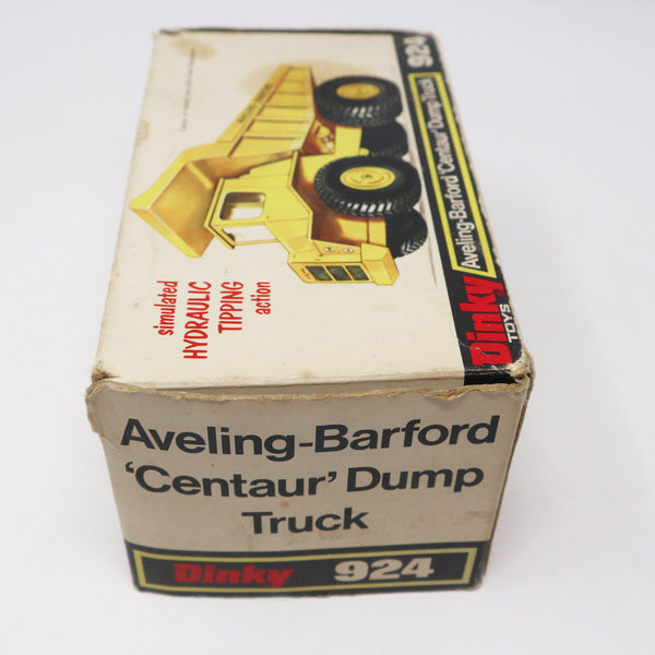 Vintage Meccano Dinky Toys 924 Aveling-Barford 'Centaur' Dump Truck Die-Cast Vehicle Boxed