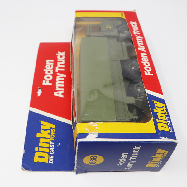 Vintage 1976 70s Meccano Dinky Toys 668 Foden Army Truck Die-Cast Vehicle Boxed