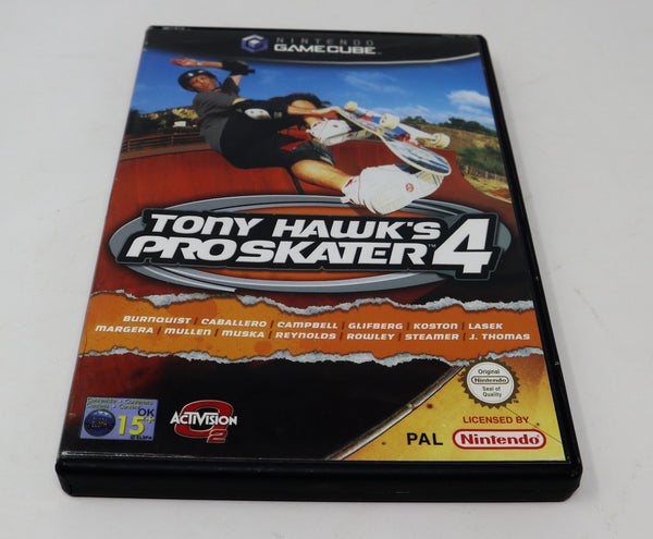 Vintage 2002 Nintendo Gamecube Tony Hawk's Pro Skater 4 Skateboarding Video Game PAL 2 Players