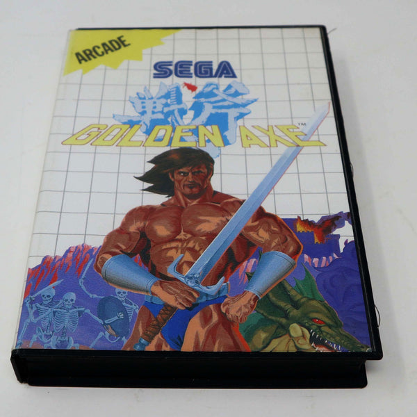 Vintage 1989 80s Sega Master System Golden Axe Cartridge Video Game Pal Arcade 1 Player