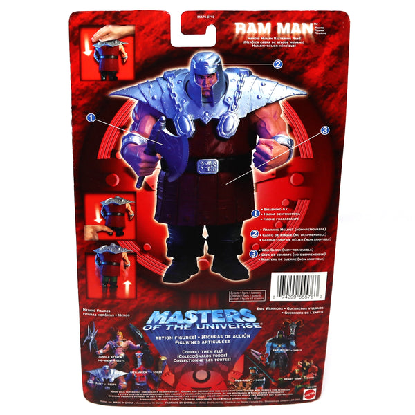 2002 Mattel He-Man MOTU Masters of the Universe Modern Series Ram Man Action Figure Carded MOC
