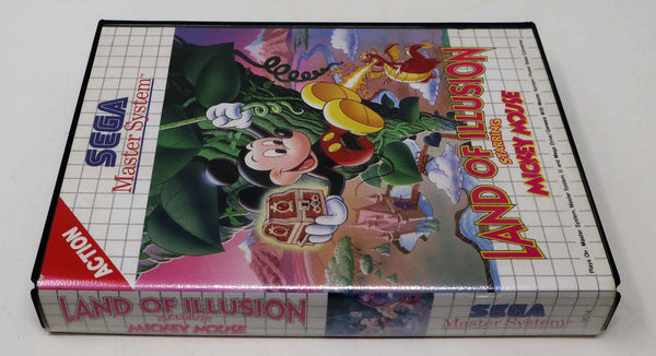 Vintage 1992 90s Sega Master System Land Of Illusion Starring Mickey Mouse Cartridge Video Game Pal Action 1 Player