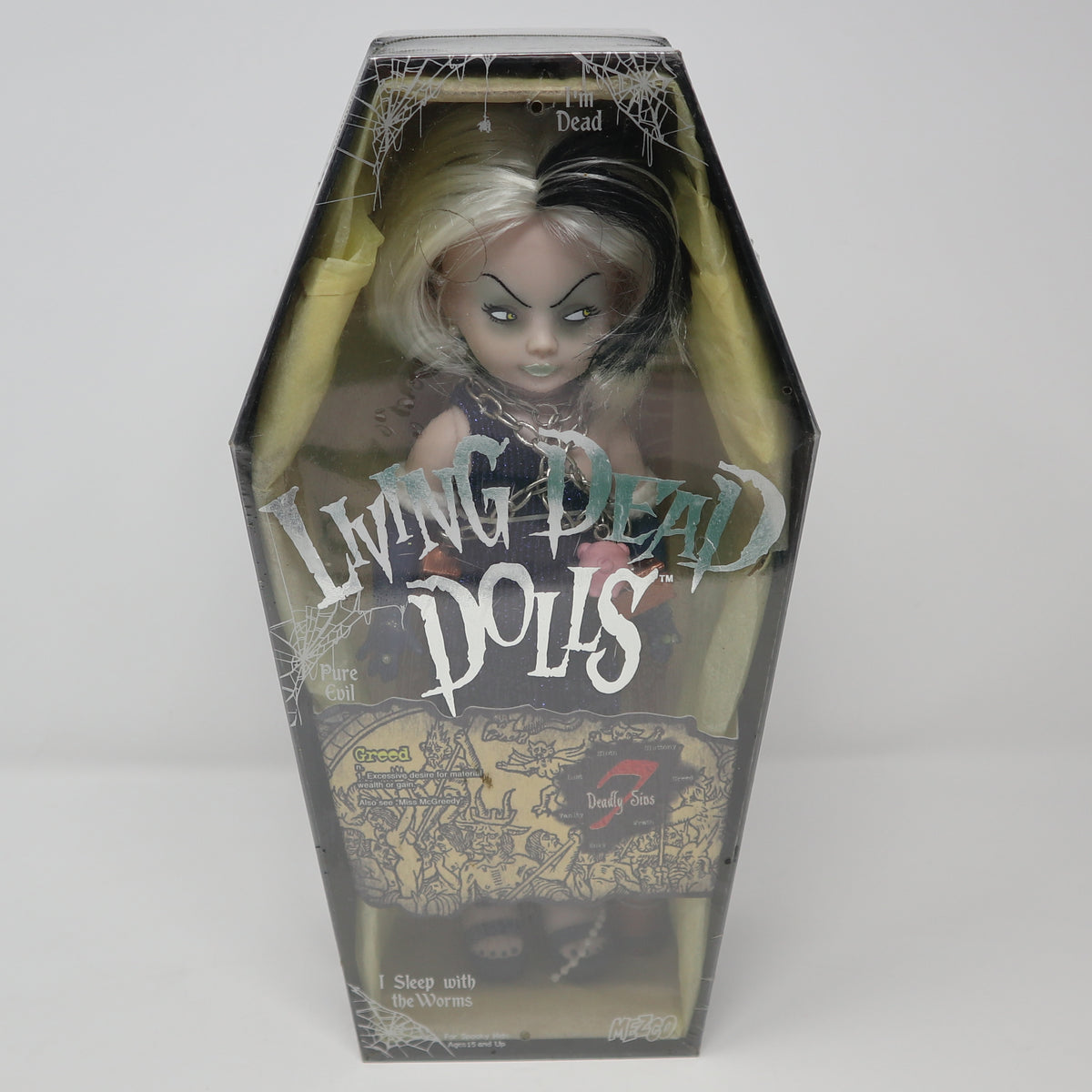 2004 Mezco Toyz Living Dead Dolls Series 7 Seven Deadly Sins Greed