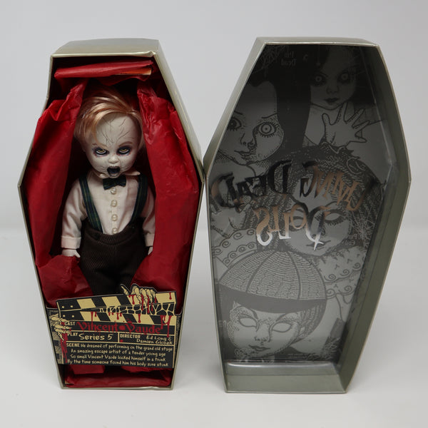 2003 Mezco Toyz Living Dead Dolls Series 5 Vincent Vaude 10" Doll Complete Boxed Rare