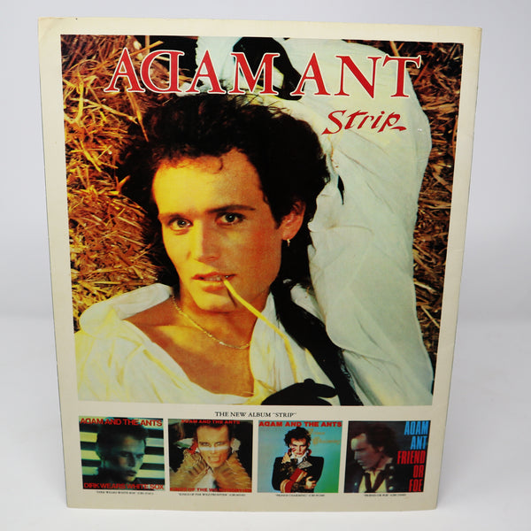 Vintage 1984 80s Adam Ant Strip Tour '84 Official Concert Programme Program Book (Adam & The Ants)