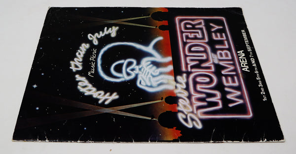 Vintage 1980 80s Stevie Wonder Hotter Than July At Wembley Arena Tour Concert Programme Program Book