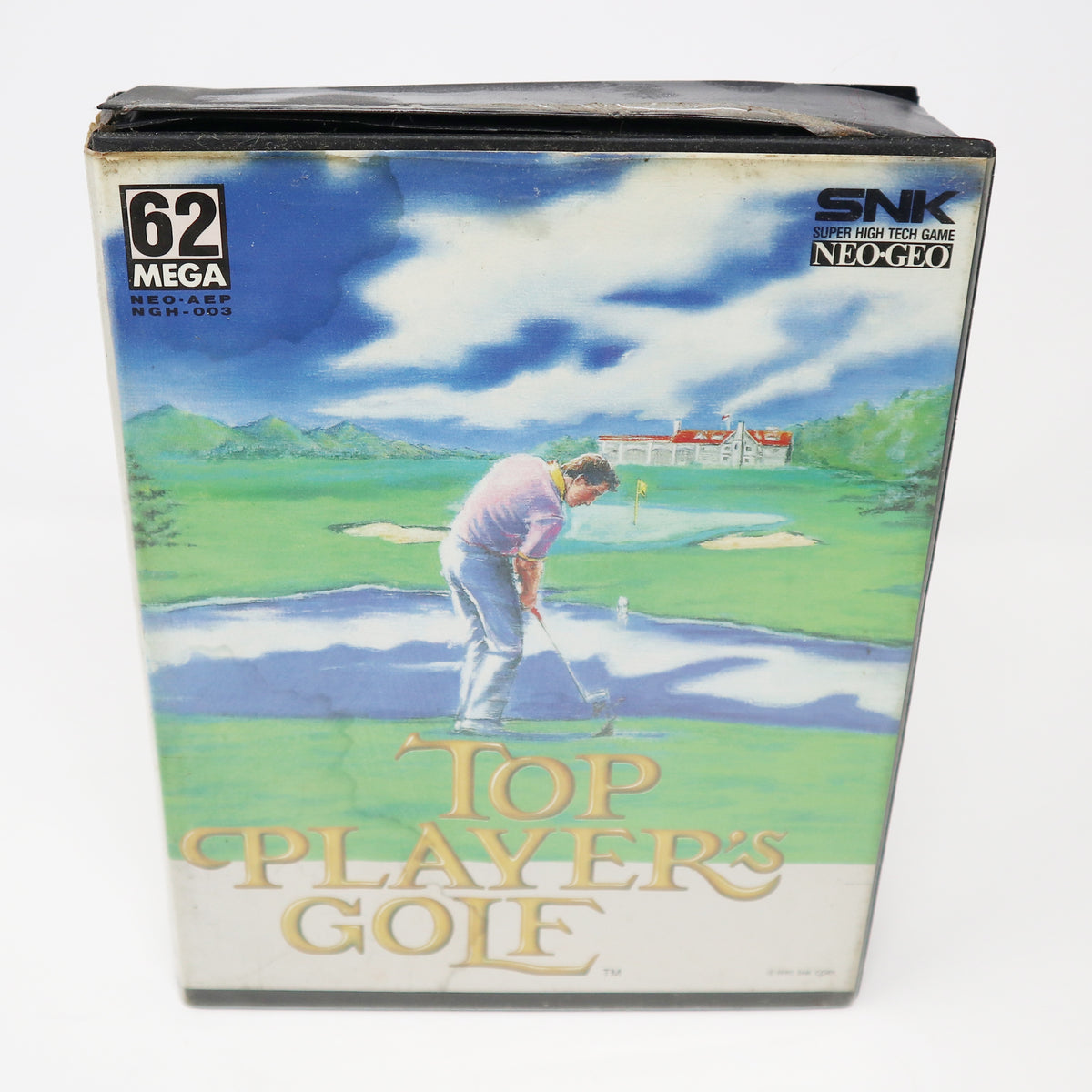 Vintage 1990 90s SNK Neo-Geo AES Top Player's Golf Video Game