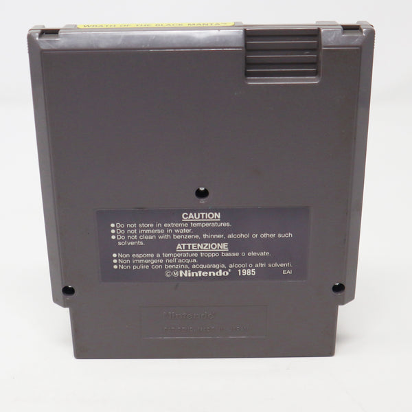 Vintage 1990s Nintendo Entertainment System NES Wrath Of The Black Manta Video Game Pal A