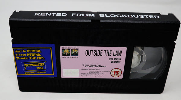 2002 Cynthia Rothrock Outside The Law VHS Video Home System Tape Rare Big Box Version Jahal Merhi Cynthia Rothrock Bolo Yeung Martial Arts Rare Blockbuster Video Ex-Rental