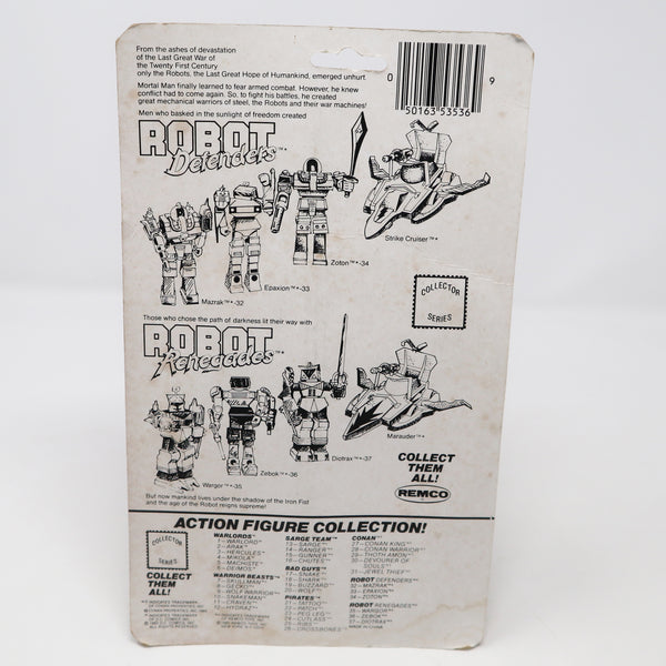 Vintage 1984 80s Remco Robot Renegades Diotrax - Collectible Series - 37 Fully Poseable 5.5" Action Figure MOC Carded Sealed Rare