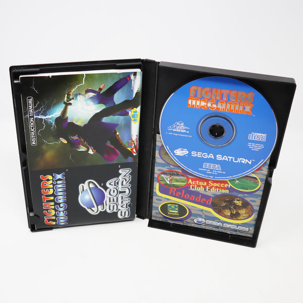 Vintage 1995 90s Sega Saturn Fighters Megamix Video Game PAL French Secam 2 Players