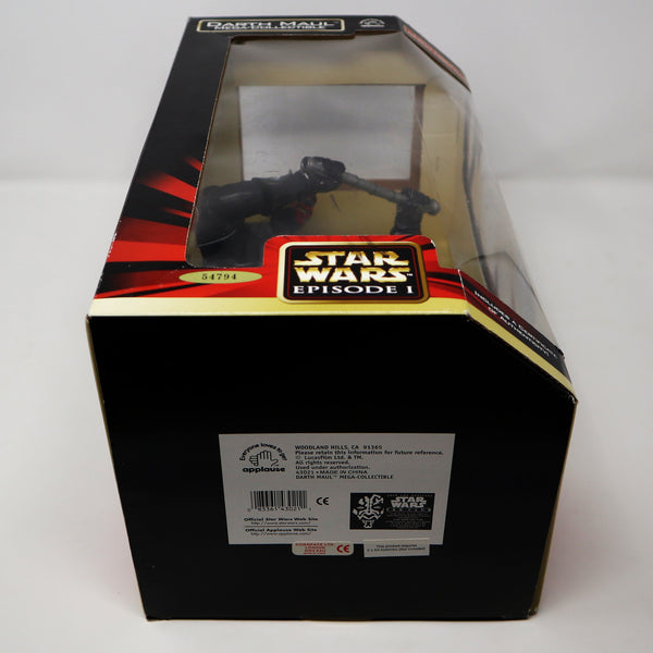 Vintage 1999 90s Applause Star Wars Episode I Darth Maul Mega-Collectible 10" Action Figure With Lightsaber Boxed