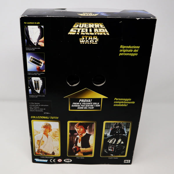 Vintage 1998 90s Hasbro Kenner GIG Star Wars Collector Series Electronic Darth Vader Fully Poseable 12" Action Figure Boxed Sealed MISB Italy