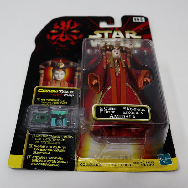 Vintage 1999 90s Hasbro Star Wars Episode I Collection 1 Queen Amidala Talking Action Figure Carded MOC