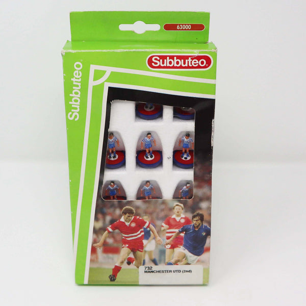Vintage Subbuteo 63000 The Football Game Table Soccer Players Team Set Manchester United (2nd) 732 Boxed