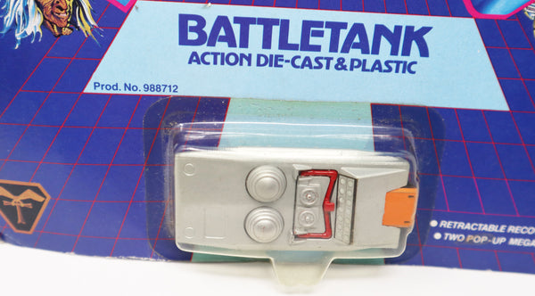 Vintage 1983 80s Bandai Gerry Anderson & Christopher Burr's Terrahawks Battletank Action Die-Cast & Plastic Space Vehicle Prod. 988712 Carded MOC