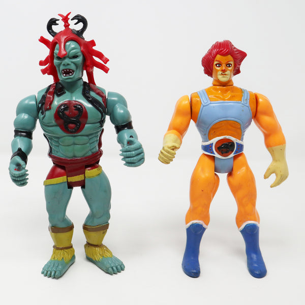 Vintage 1985 80s LJN Toys Thundercats Lion-O & Mumm-Ra Action Figures Lot