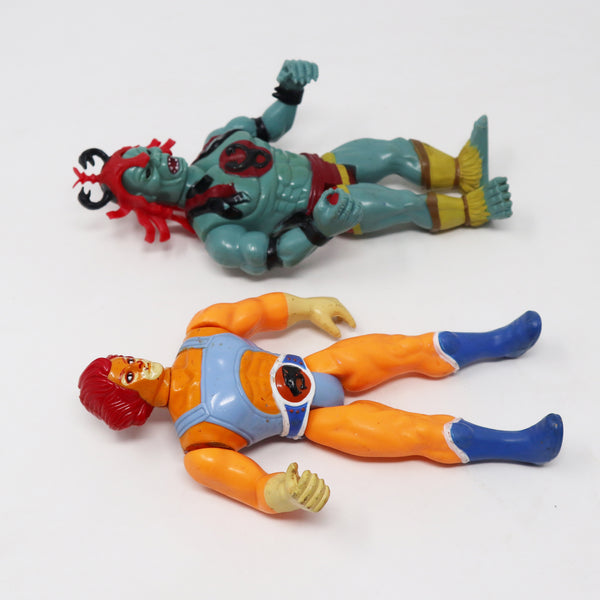 Vintage 1985 80s LJN Toys Thundercats Lion-O & Mumm-Ra Action Figures Lot