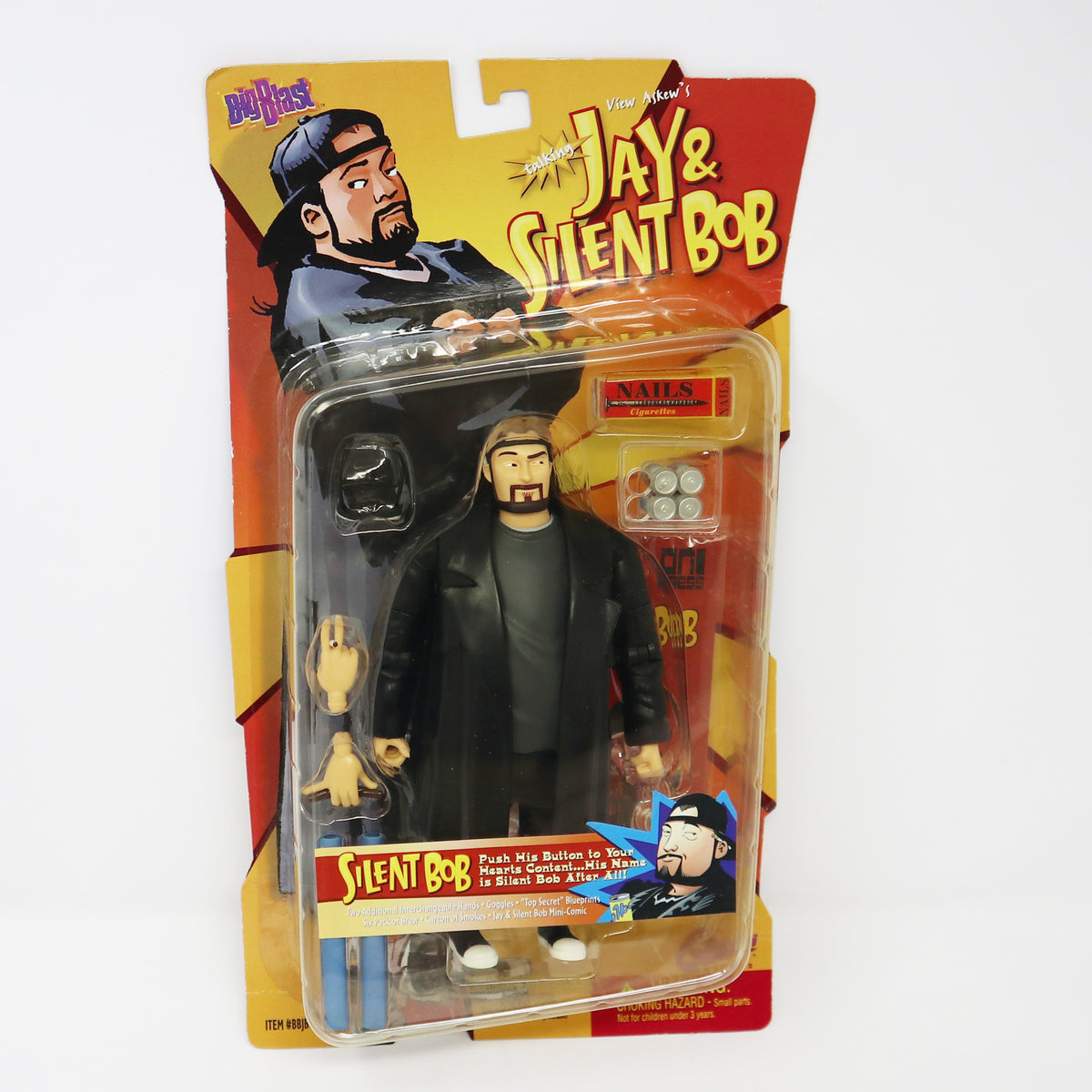 Vintage 1998 90s Big Blast Graphitti Designs View Askew's Talking Jay &  Silent Bob Action Figure Carded MOC