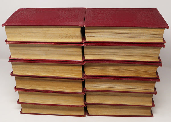 Vintage 1930s 1940s? The Waverley Book Company Charles Dickens Illustrated Hardcover Books Collection Set Of 12 Rare (Inc. Old Curiosity Shop, Bleak House)