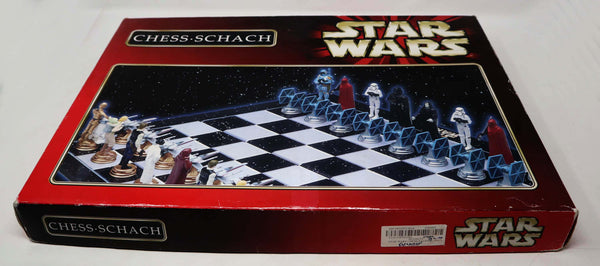 Vintage 1999 A La Carte Star Wars Chess-Schach Collector's 3D Chess Set Game Boxed Rare