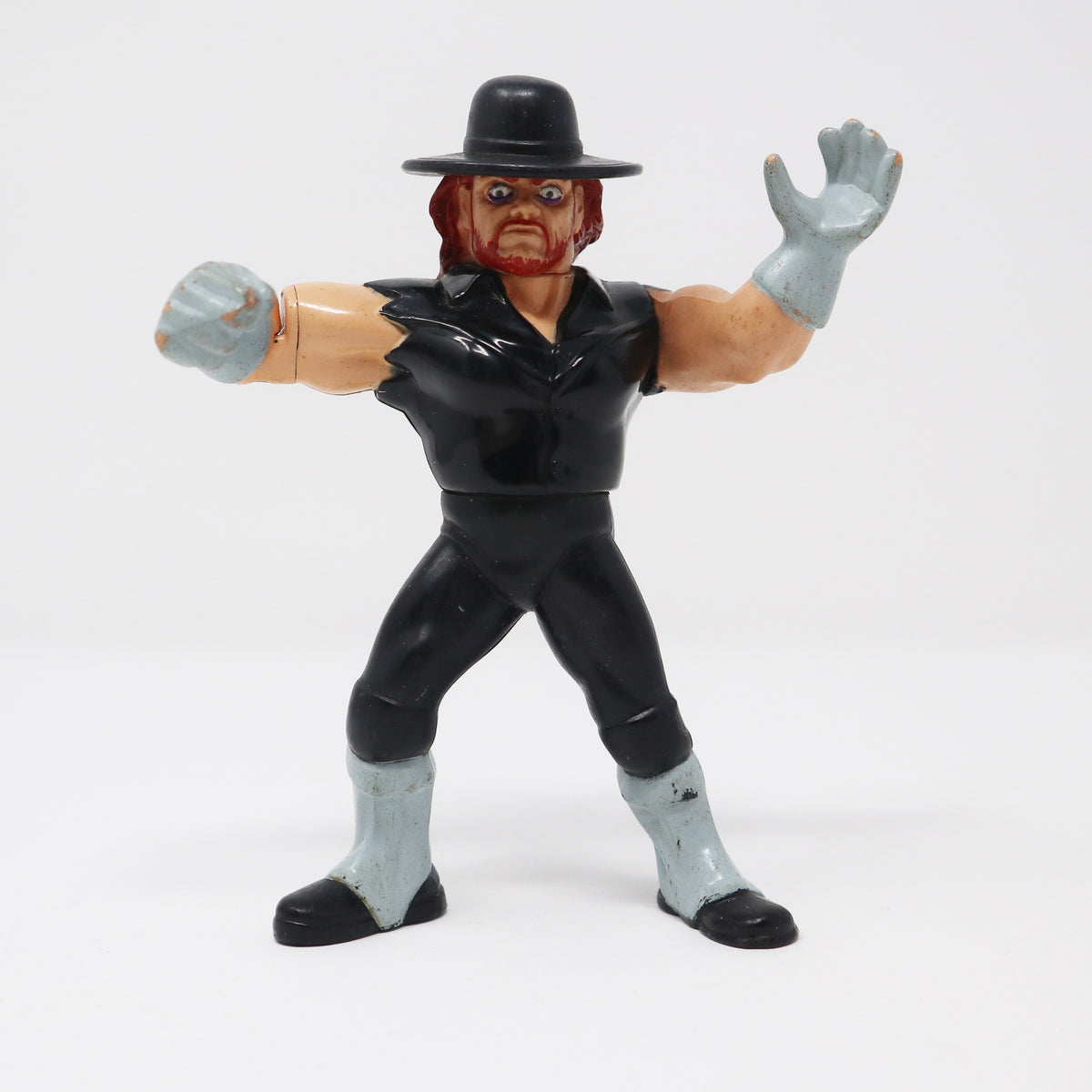 Vintage 1991 90s Hasbro WWF Wrestling Series 4 The Undertaker With  Tombstone Tackle! Action Figure