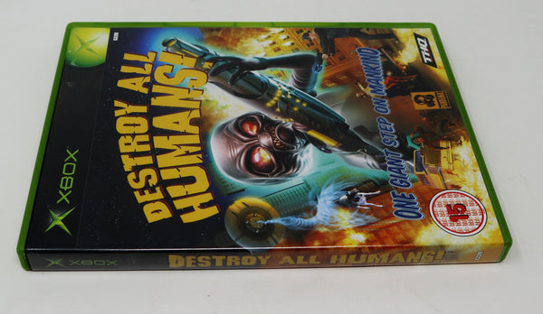 Vintage 2005 Microsoft Xbox X-Box Destroy All Humans! Video Game PAL 1 Player