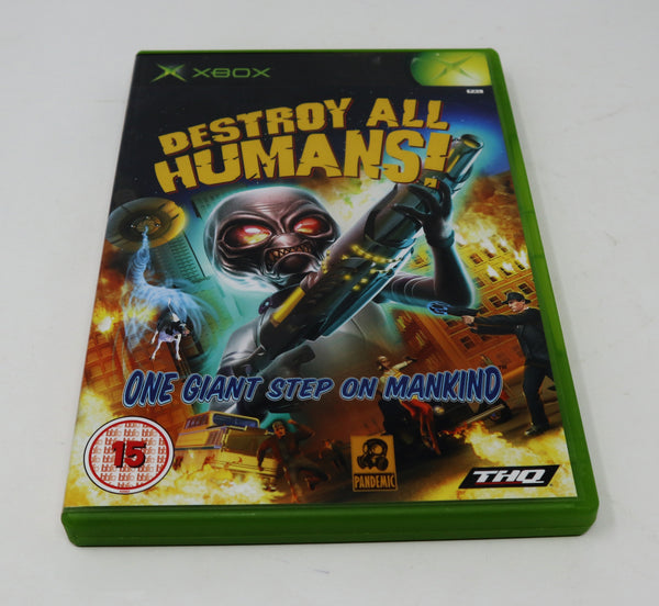 Vintage 2005 Microsoft Xbox X-Box Destroy All Humans! Video Game PAL 1 Player