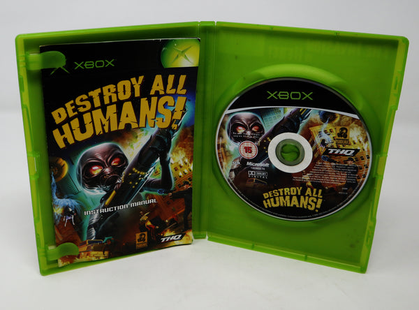 Vintage 2005 Microsoft Xbox X-Box Destroy All Humans! Video Game PAL 1 Player
