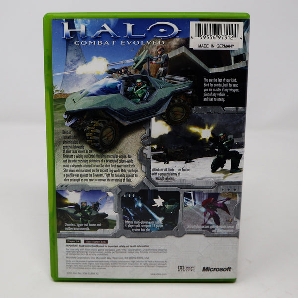 Vintage 2002 Microsoft Xbox X-Box Halo Combat Video Game PAL 1-4 Players
