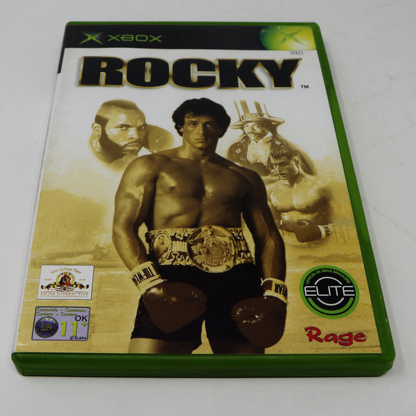 Vintage 2002 Microsoft Xbox X-Box Rocky Video Game PAL 1-2 Players