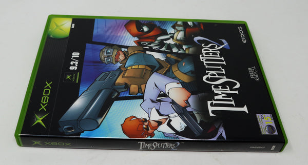 Vintage 2002 Microsoft Xbox X-Box Timesplitters Time Splitters 2 Video Game PAL 1-4 Players