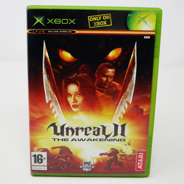 Vintage 2004 Microsoft Xbox X-Box Unreal II The Awakening Video Game PAL 1-2 Players