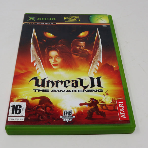 Vintage 2004 Microsoft Xbox X-Box Unreal II The Awakening Video Game PAL 1-2 Players