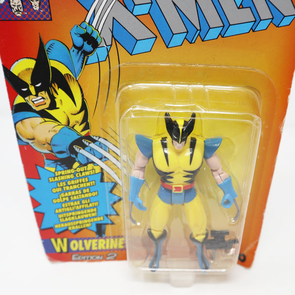 Vintage 1993 90s Tyco Toys Marvel Comics X-Men Edition 2 Wolverine Action Figure No. 49493 Carded MOC