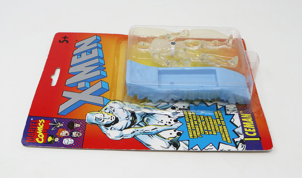 Vintage 1993 90s Tyco Toys Marvel Comics X-Men Iceman Action Figure No. 4934 Carded MOC With Freezable Icesled!