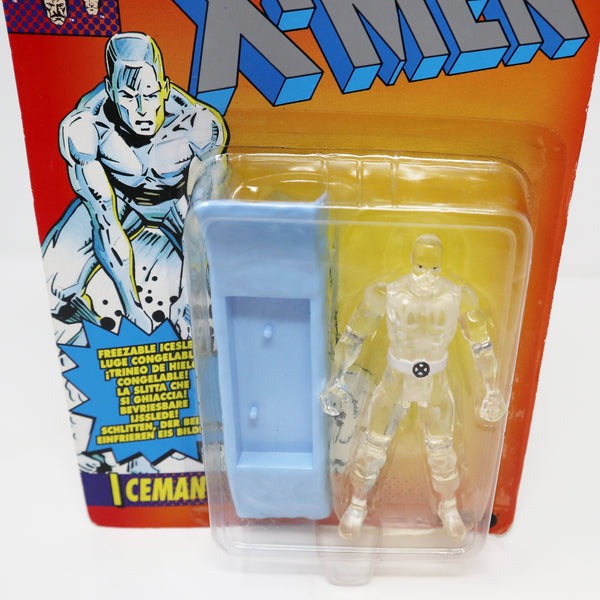 Vintage 1993 90s Tyco Toys Marvel Comics X-Men Iceman Action Figure No. 4934 Carded MOC With Freezable Icesled!