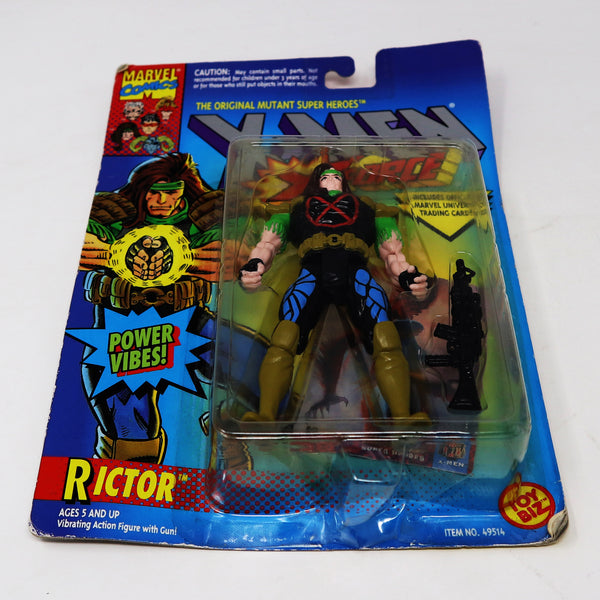 Vintage 1994 90s Toy Biz Marvel Comics X-Men X-Force Rictor Action Figure No. 49514 Carded MOC