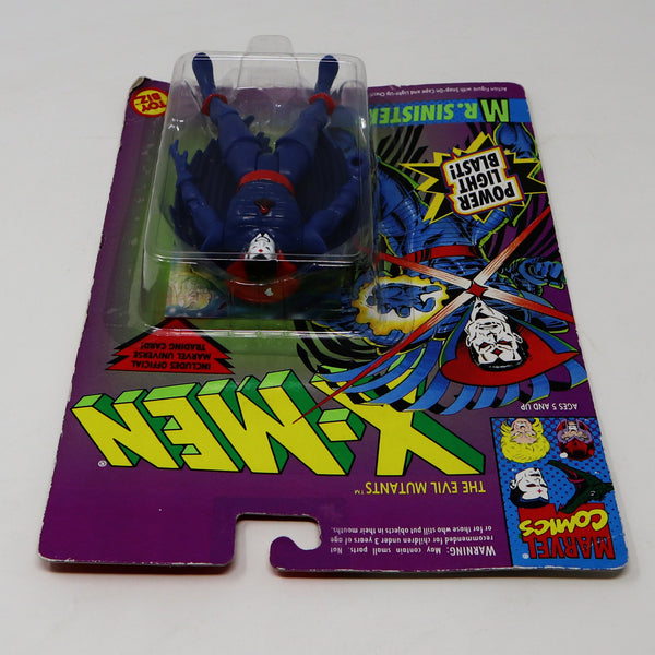 Vintage 1993 90s Toy Biz Marvel Comics The Evil Mutants X-Men Mr. Sinister Action Figure No. 49372 Carded MOC With Power Light Blast!